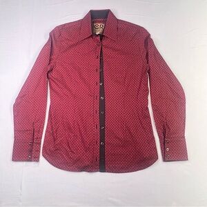 CR Ranchwear - Pink/Brown Patterned Western Button Down Shirt - Women’s - M